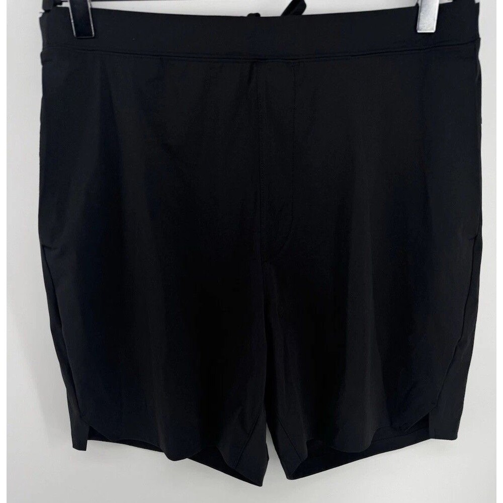 Uniqlo Roger Federer Ultra Stretch Active Shorts Mens Medium 7" Black Tennis Gym